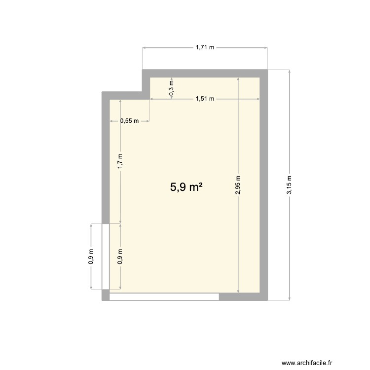cuisine Carine. Plan de 0 pièce et 0 m2