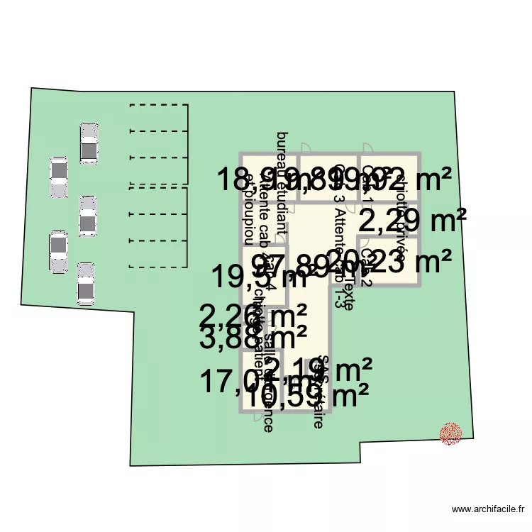 Cab avec étage. Plan de 20 et 477 m² Cab avec étage. Plan de 20 et 477 m²