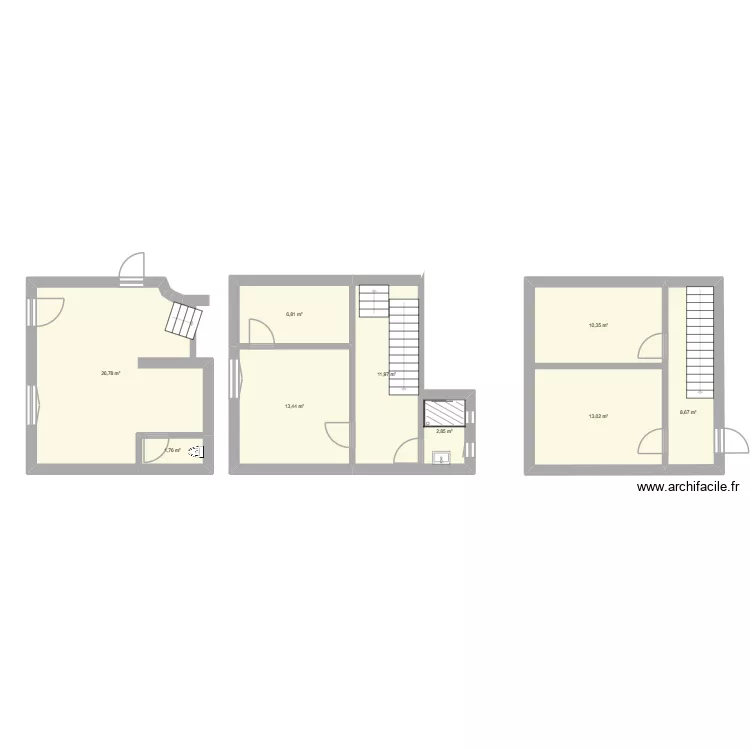 Maison T4 Lagnieu. Plan de 9 Pièces et 96 m²