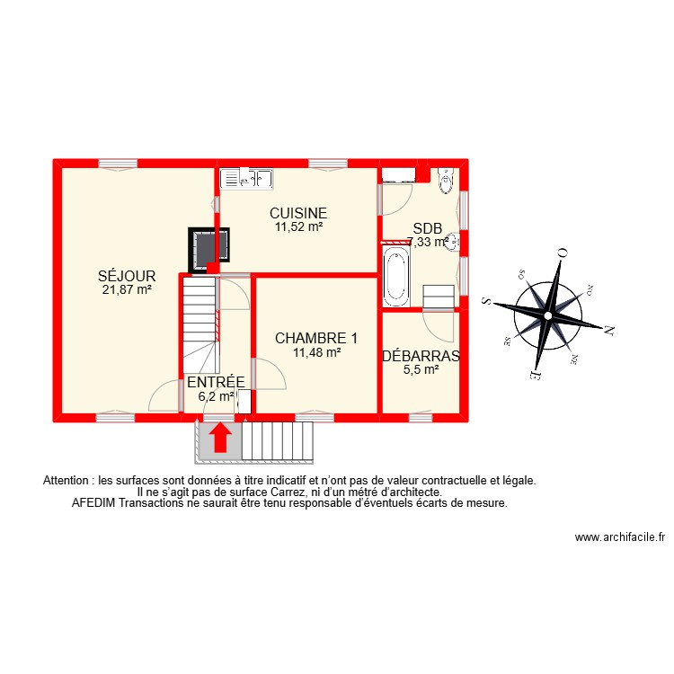 BI 30390. Plan de 28 pièces et 225 m2