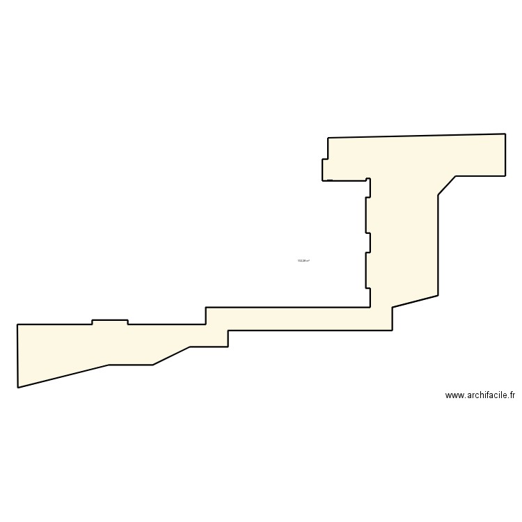 CHANOIT CALEP. Plan de 1 pièce et 102 m2