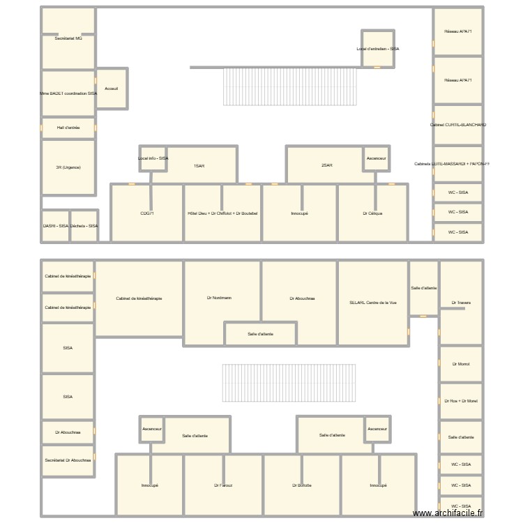 MSP RDC. Plan de 51 pièces et 3378 m2