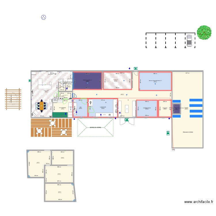 Savigny. Plan de 19 pièces et 601 m2
