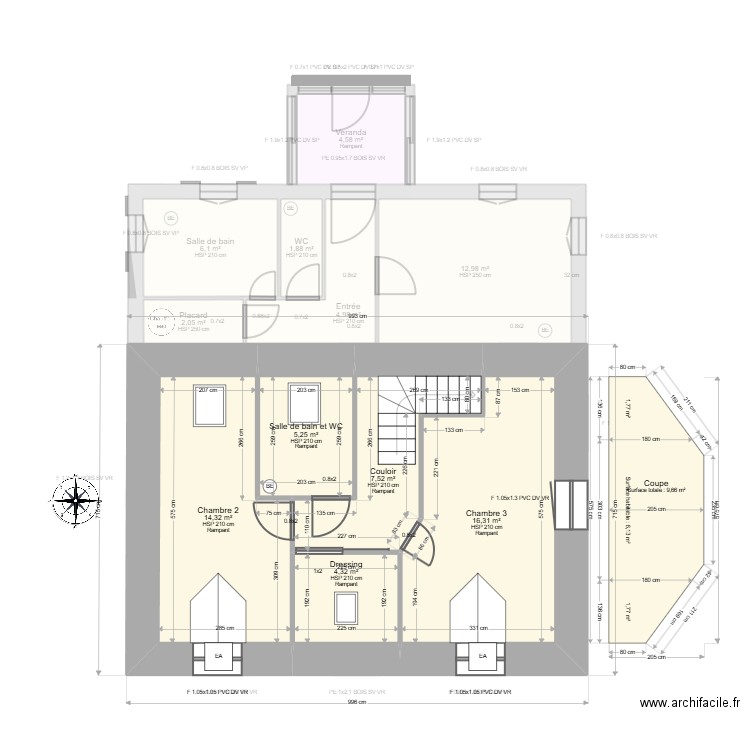 ML25004438. Plan de 13 pièces et 129 m2