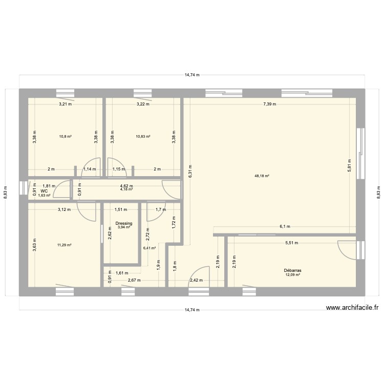 MAISON. Plan de 0 pièce et 0 m2