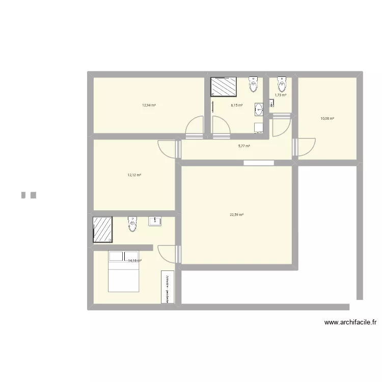 Plan 3. Plan de 8  et 88 m²