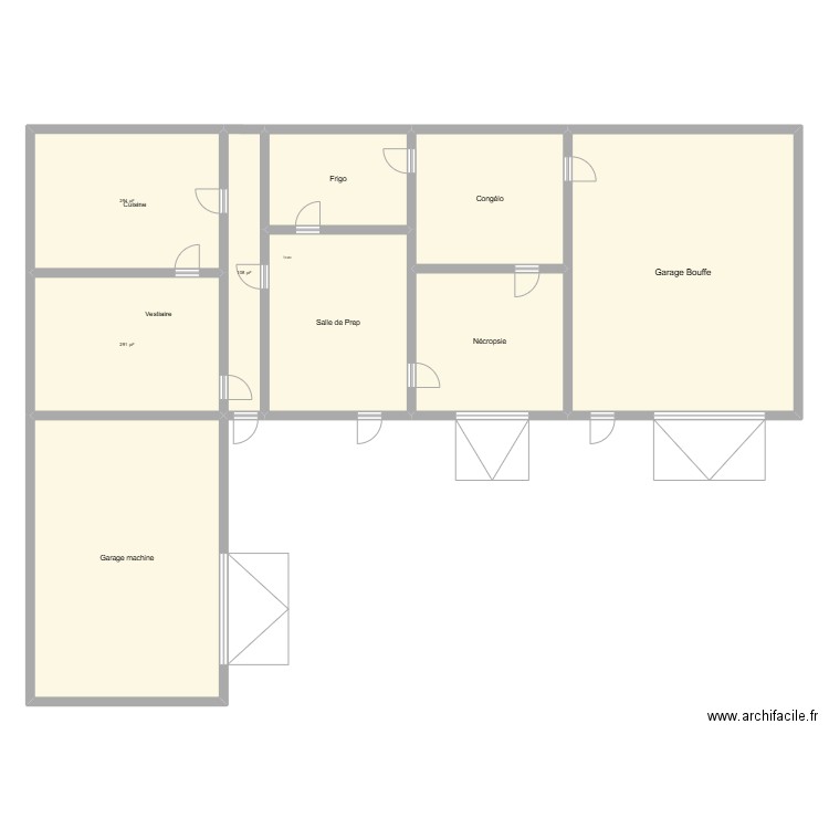 N. garage seb. Plan de 9 pièces et 271 m2