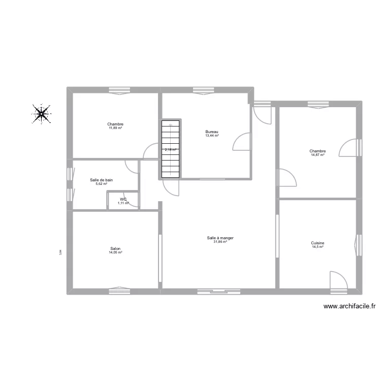 Plan. Plan de 9  et 110 m²