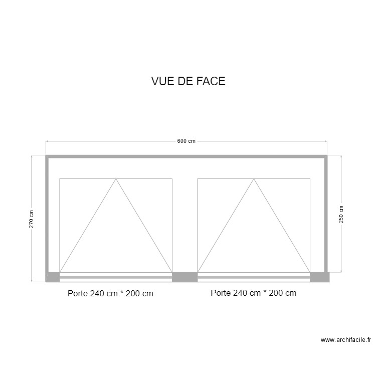 PLAN DE COUPE vue avant. Plan de 0 pièce et 0 m2
