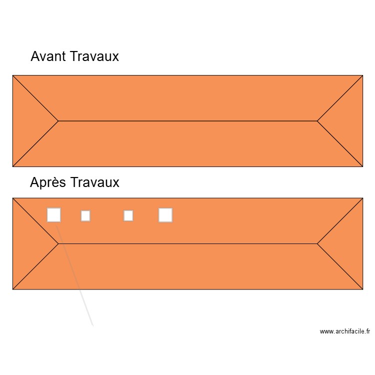 Toiture AV/AP. Plan de 0 pièce et 0 m2