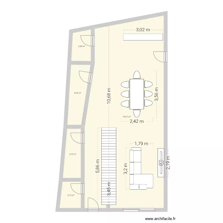 Plan Ga. Plan de 5 et 97 m² Plan Ga. Plan de 5 et 97 m²