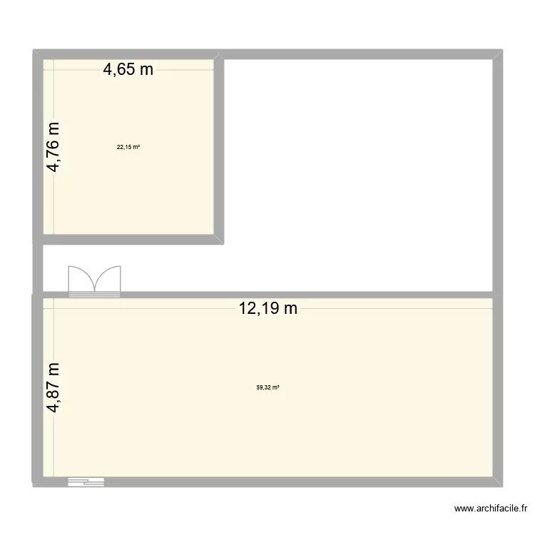 vestiares. Plan de 2 et 81 m² vestiares. Plan de 2 et 81 m²