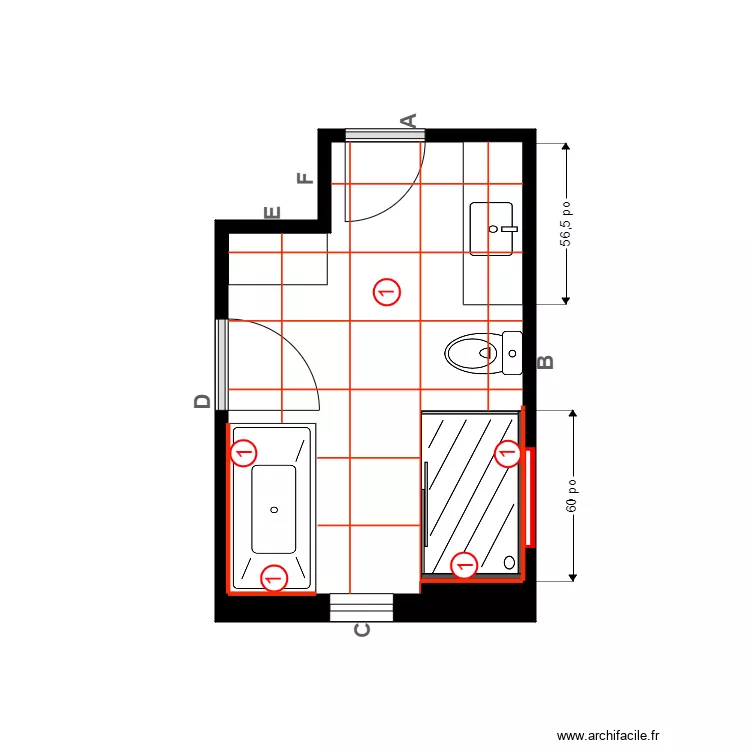 Laberge plan de pose. Plan de 