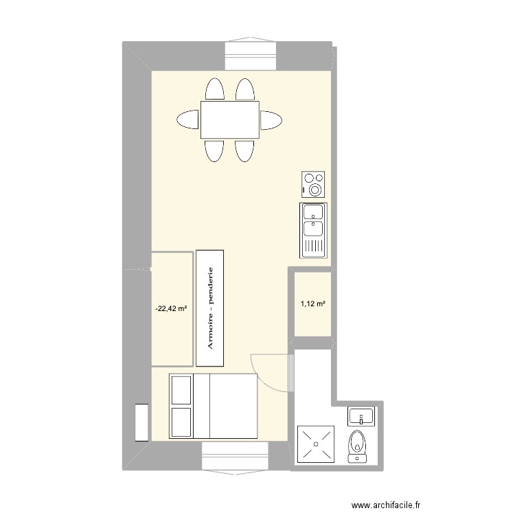 STUDIO GDE MAISON ARIANE. Plan de 0 pièce et 0 m2