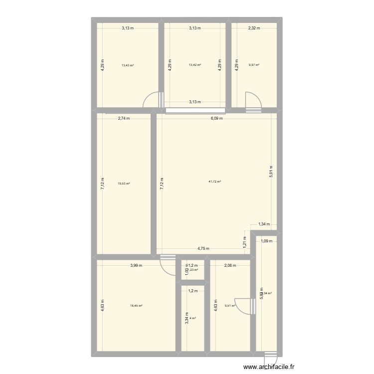PLAN CRECHE 1. Plan de 0 pièce et 0 m2