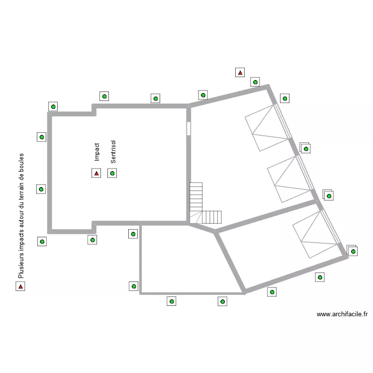 CRAMPCROS. Plan de 3  et 141 m²