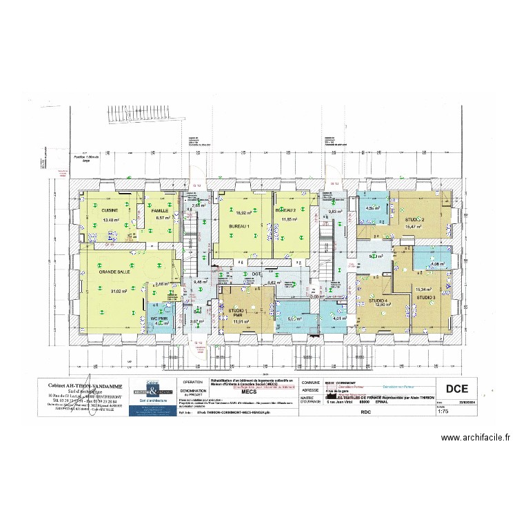 RDC. Plan de 0 pièce et 0 m2
