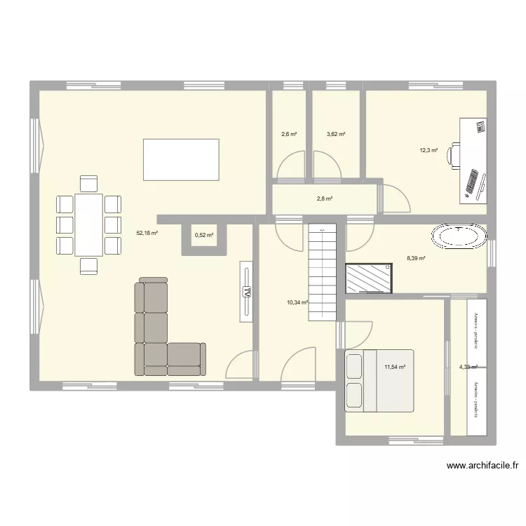 Imagination. Plan de 10 Pièces et 109 m²