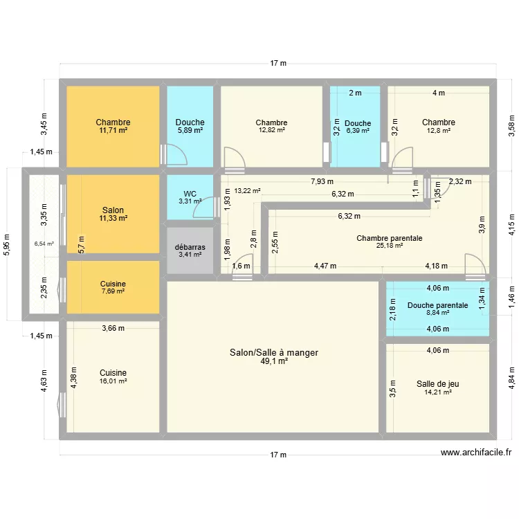 Mangouba HALDO. Plan de 16  et 208 m²