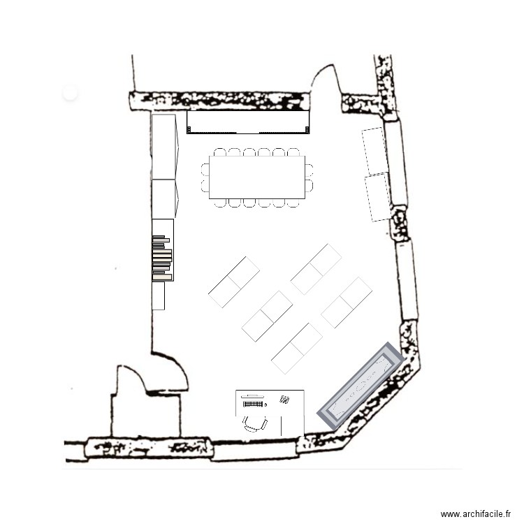 Plan classe CE1B. Plan de 0 pièce et 0 m2
