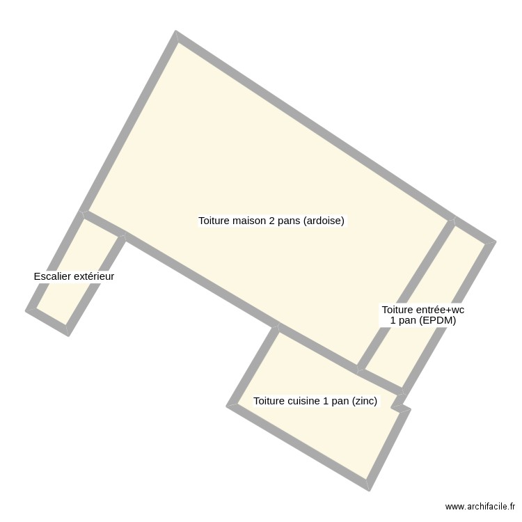 Garage+Annexe. Plan de 4 pièces et 86 m2