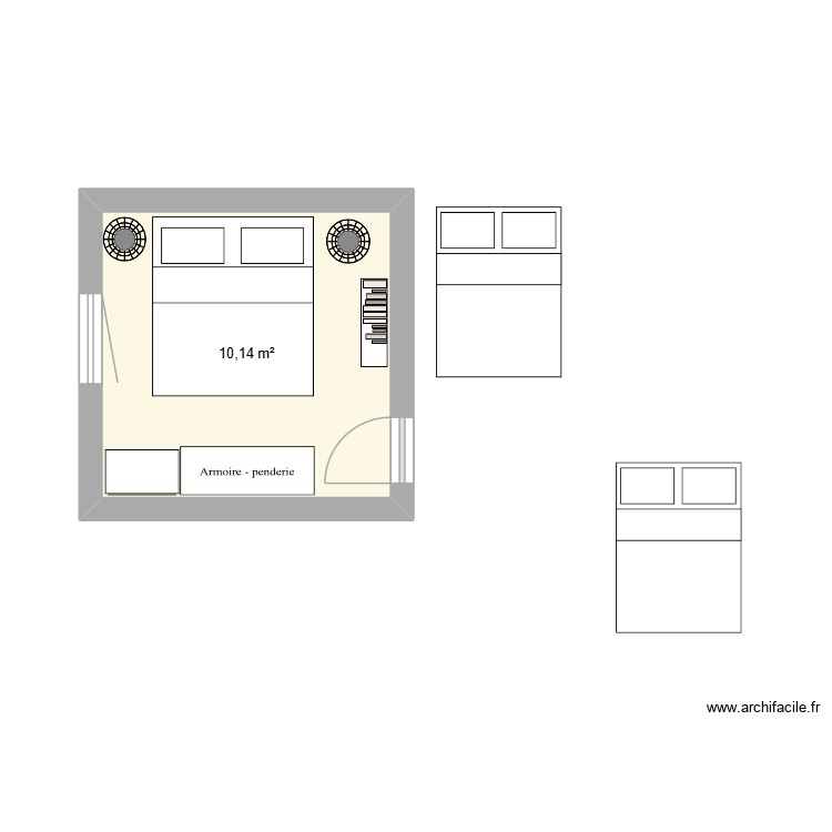 chambre1. Plan de 0 pièce et 0 m2