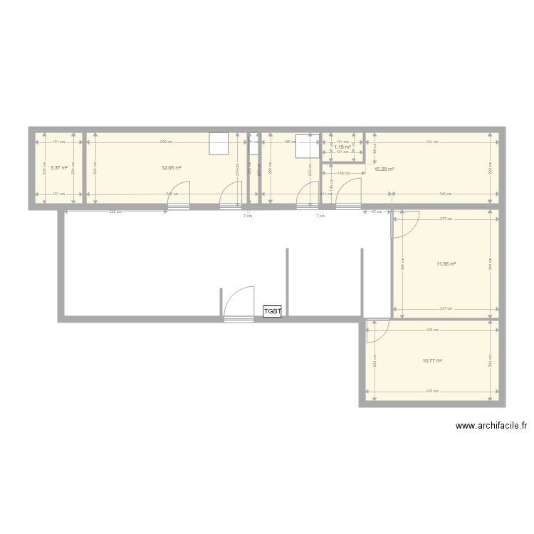NANTES 3 BELLAC Plan de Base. Plan de 0 pièce et 0 m2