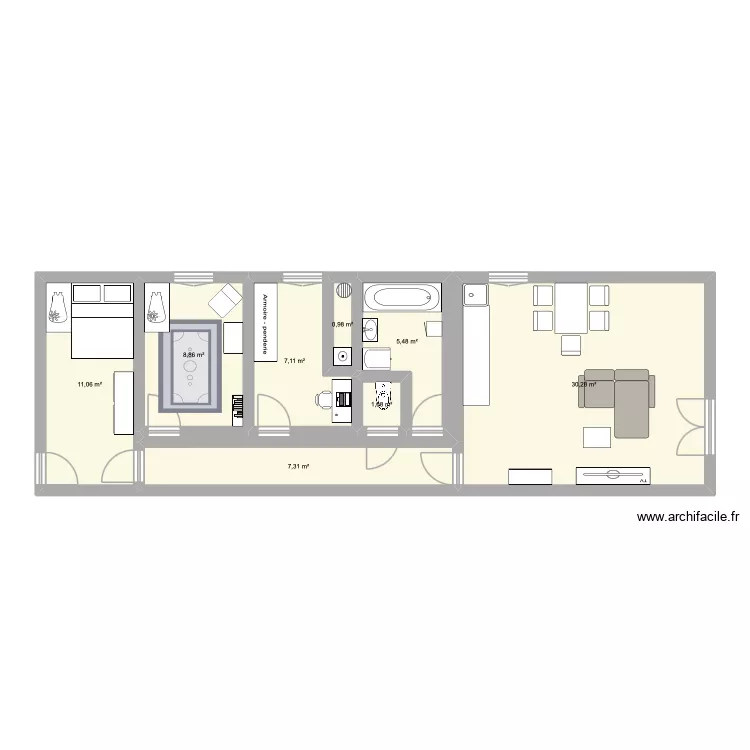 maison. Plan de 8 et 72 m² maison. Plan de 8 et 72 m²