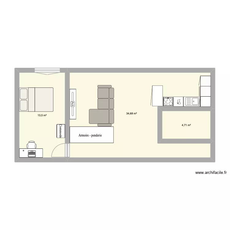 Off-Market. Plan de 3 et 53 m² Off-Market. Plan de 3 et 53 m²