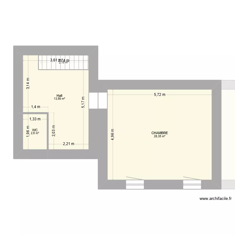 LOUIS  EDL. Plan de 7  et 122 m²