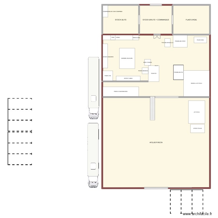 PLAN VTX. Plan de 5 pièces et 850 m2