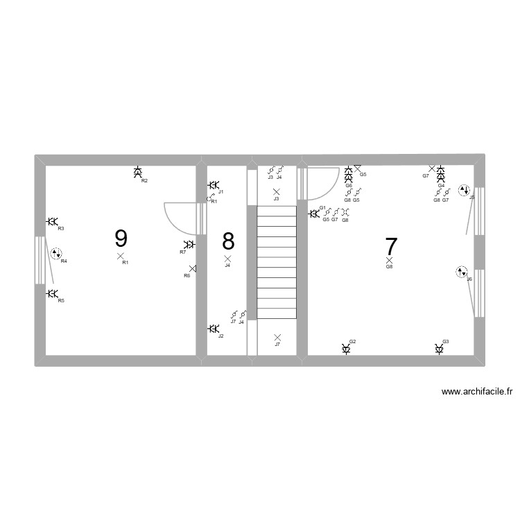 CHAMBRE ET SDB. Plan de 0 pièce et 0 m2