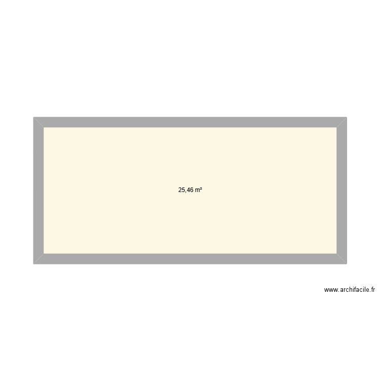 1er Schaltin. Plan de 1 pièce et 25 m2