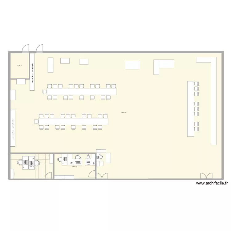 atelier Faconnage. Plan de 4 Pièces et 383 m² atelier Faconnage. Plan de 4 Pièces et 383 m²