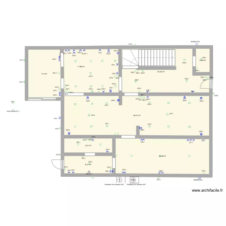 REZ DE CHAUSSEE PHILIPEVILLE. Plan de 8 et 135 m² REZ DE CHAUSSEE PHILIPEVILLE. Plan de 8 et 135 m²