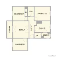 PLAN 3 EME ETAGE NIMES