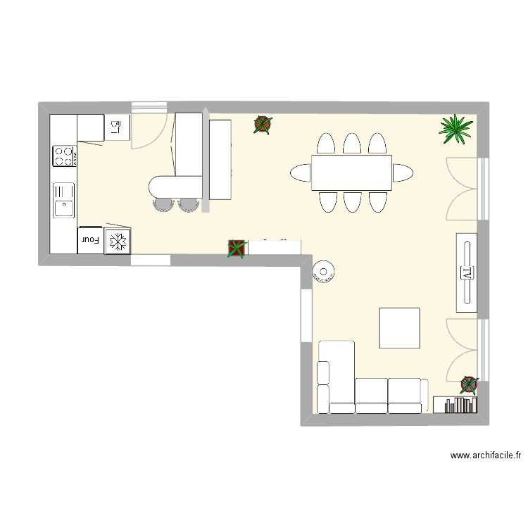 Achenheim 2. Plan de 1 pièce et 43 m2