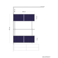 vue de dessus pergola solaire avec PS maj A