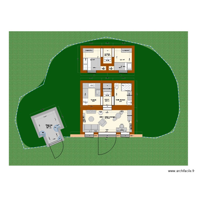 Tiny Hobbit House. Plan de 0 pièce et 0 m2