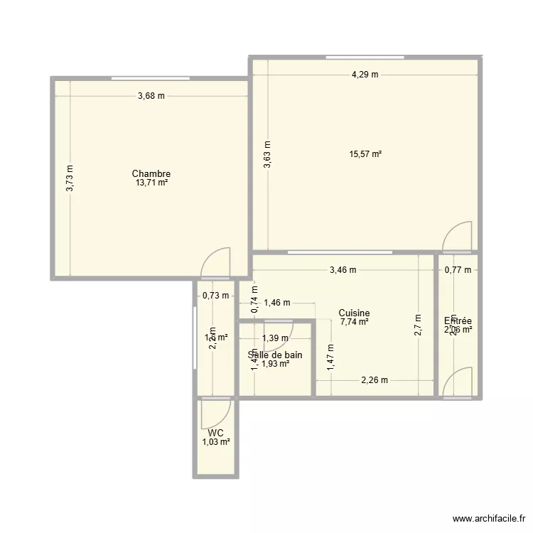 PHAING Phealy. Plan de 7 Pièces et 44 m² PHAING Phealy. Plan de 7 Pièces et 44 m²