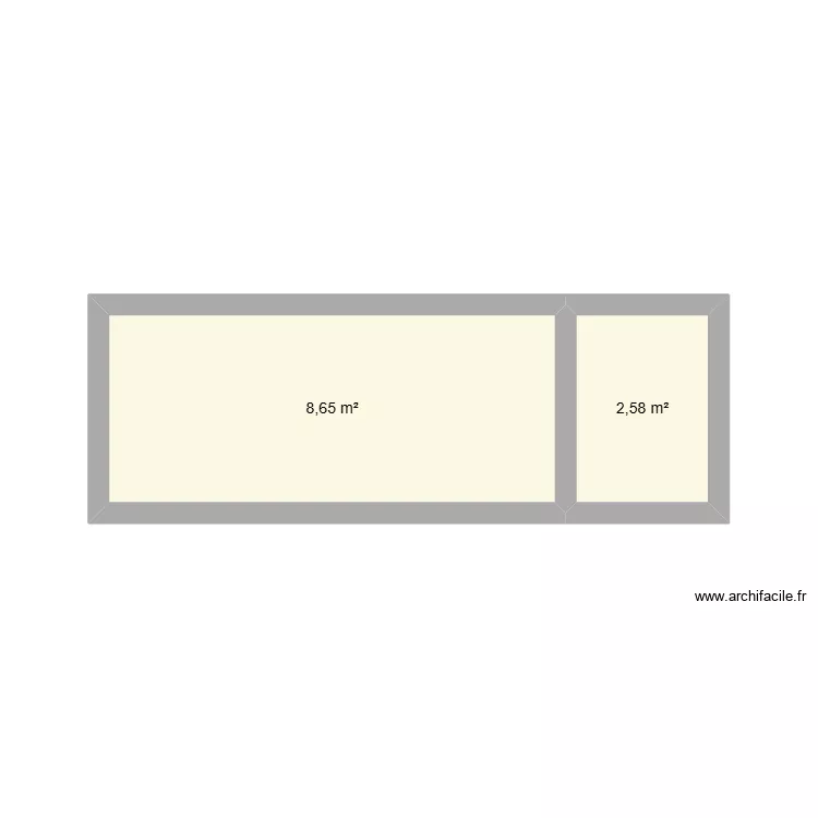 CASETA ASTURIAS. Plan de 2  et 13 m²