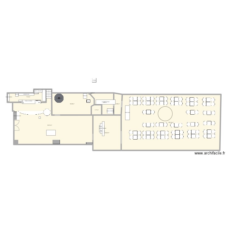 AIGLON. Plan de 9 pièces et 213 m2