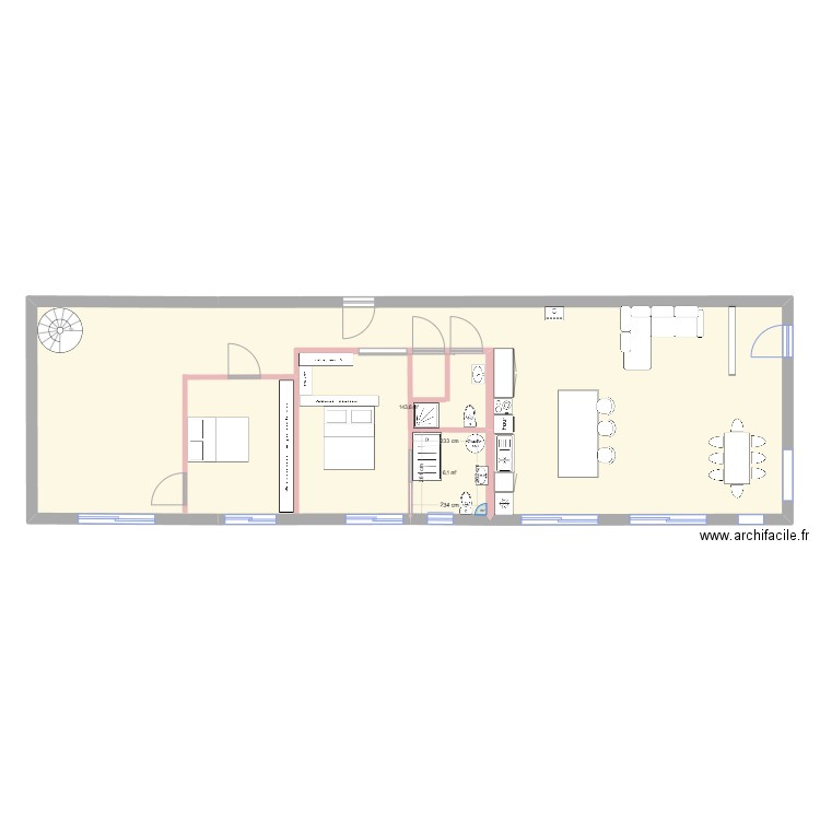 extension 2. Plan de 0 pièce et 0 m2