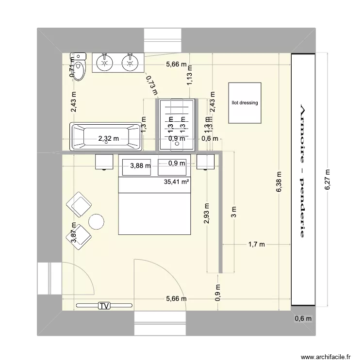 suite parentale vrai hypothese 2. Plan de 