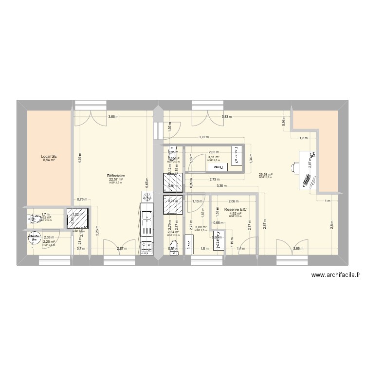 Saint Varent 2. Plan de 12 pièces et 88 m2