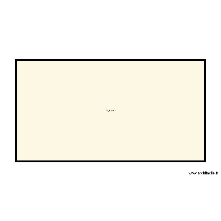 maison doris. Plan de 1 pièce et 74 m2