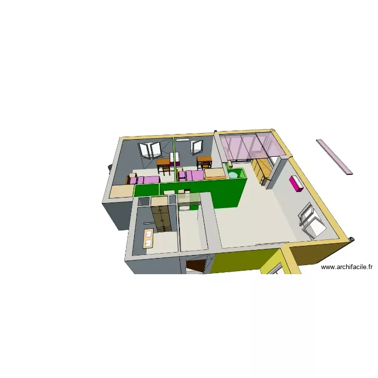 Casi06. Plan de 8 Pièces et 60 m² Casi06. Plan de 8 Pièces et 60 m²