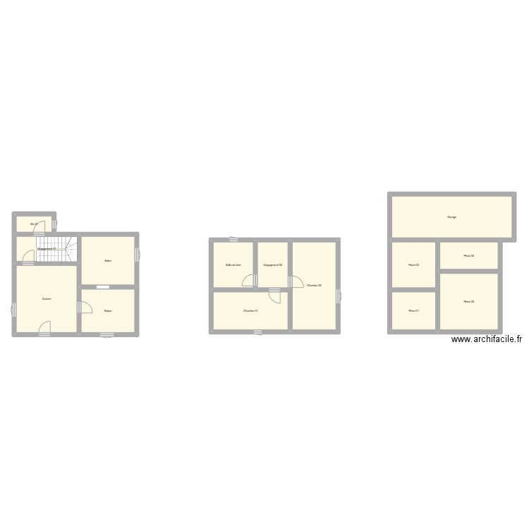 350602407. Plan de 14 pièces et 167 m2