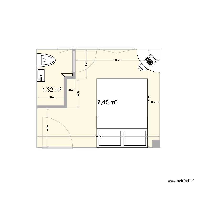 pla. Plan de 0 pièce et 0 m2