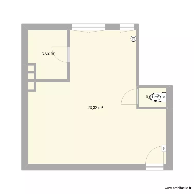 Studio 12 dauphine. Plan de 